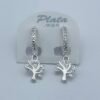 Aretes Plata .925 Huggies Arbol de la vida