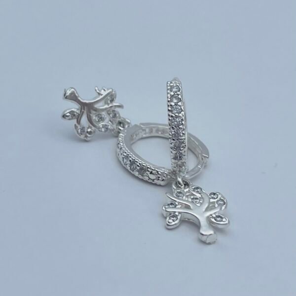 Aretes Plata 925 Huggies Arbol de la vida