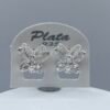 Aretes Huggies Mariposa Blanca